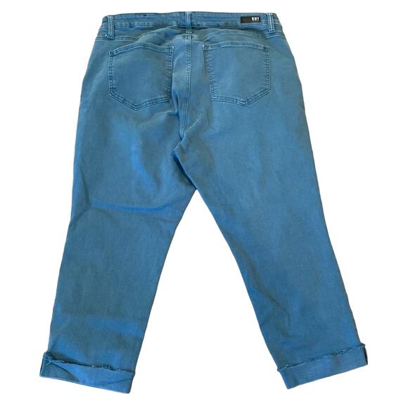 KUT From The Kloth Women's Amy High Rise Crop Straight Leg Jean Size 16W - Picture 3 of 11